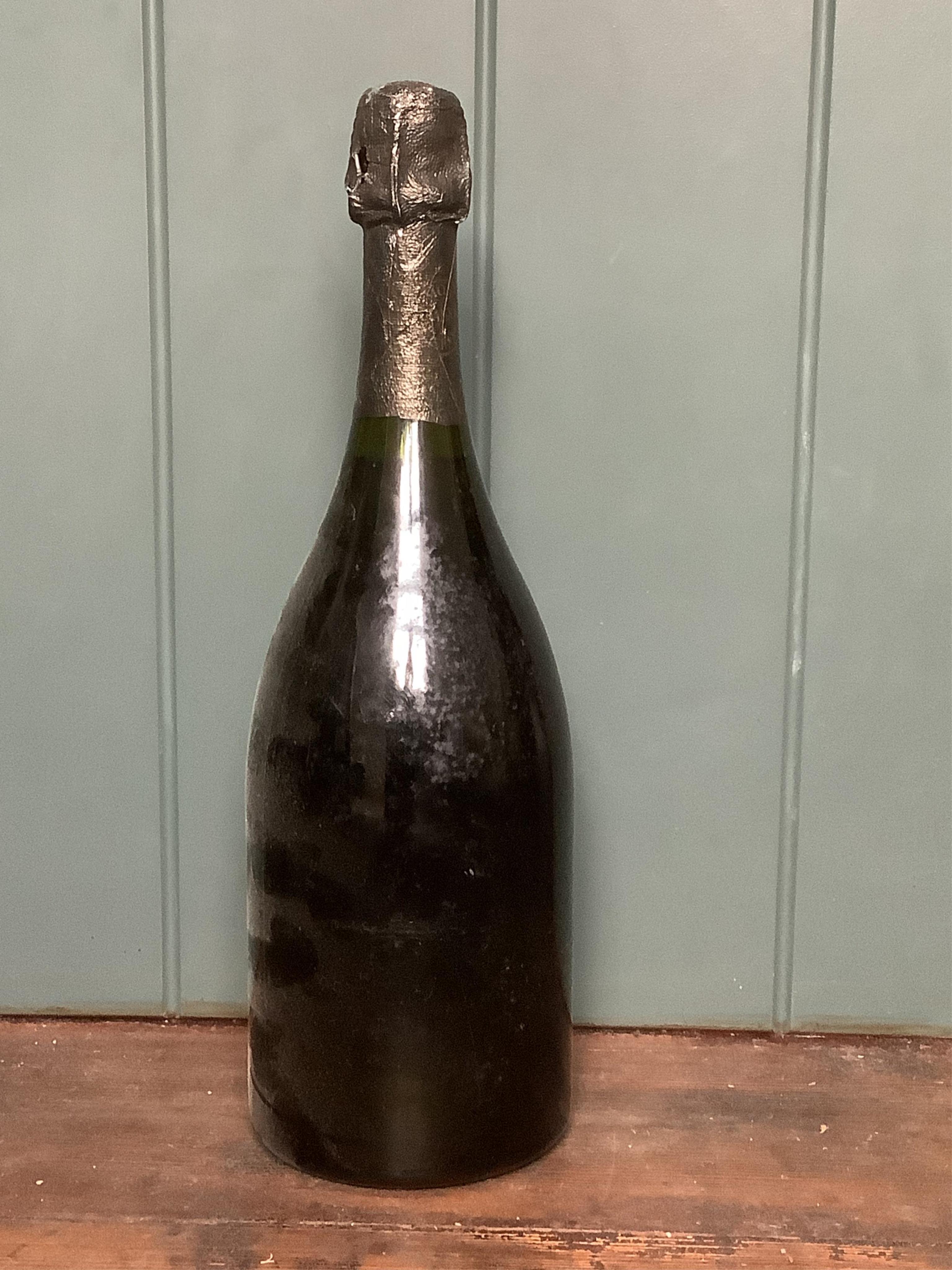 A bottle of Dom Perignon champagne, Vintage 1975. Condition - good